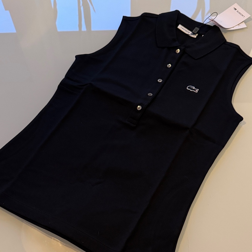 Lacoste Sleeveless Polo Shirt - size 40